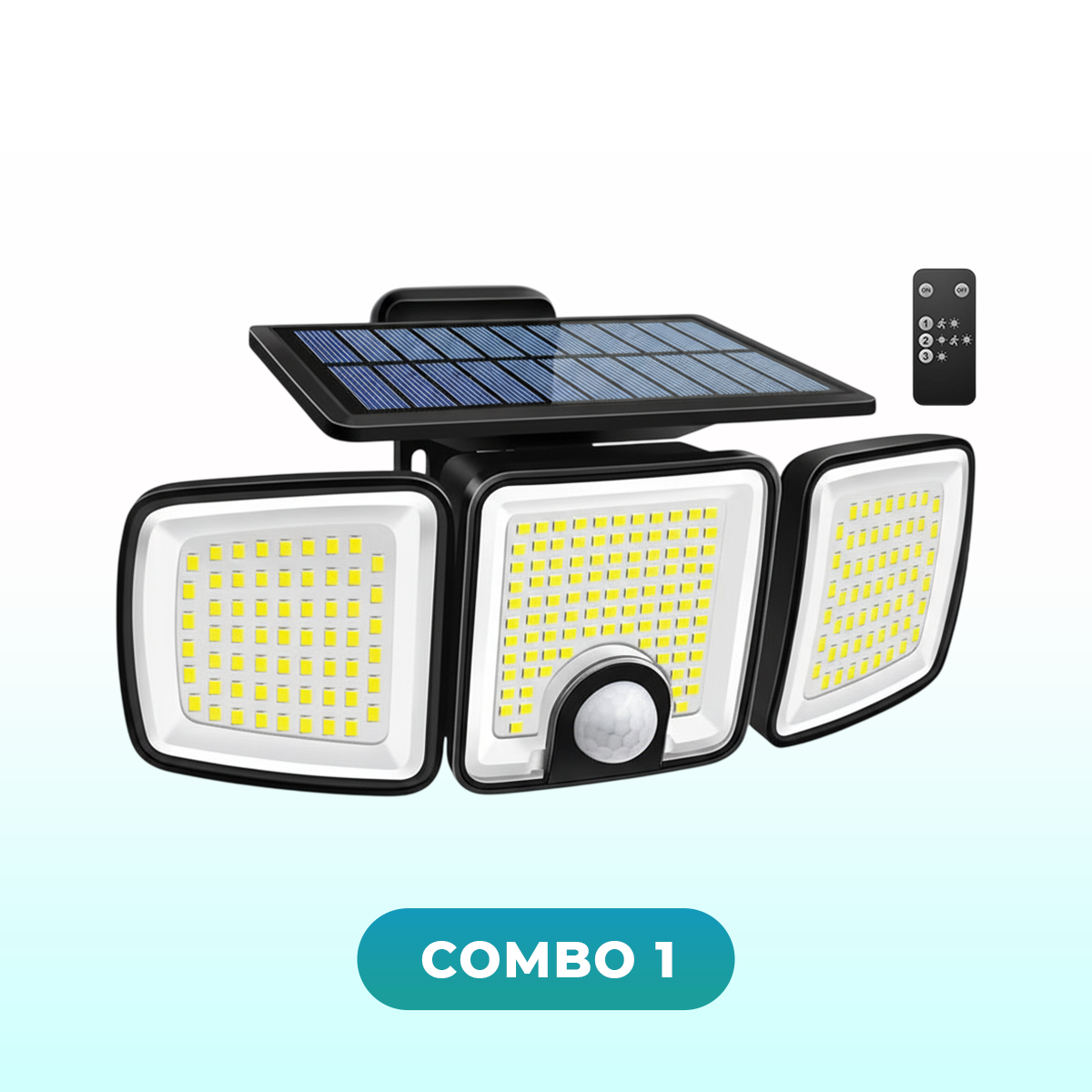 Billhol® Solar Outdoor Light with PIR Motion Sensor & 3 Lighting Modes