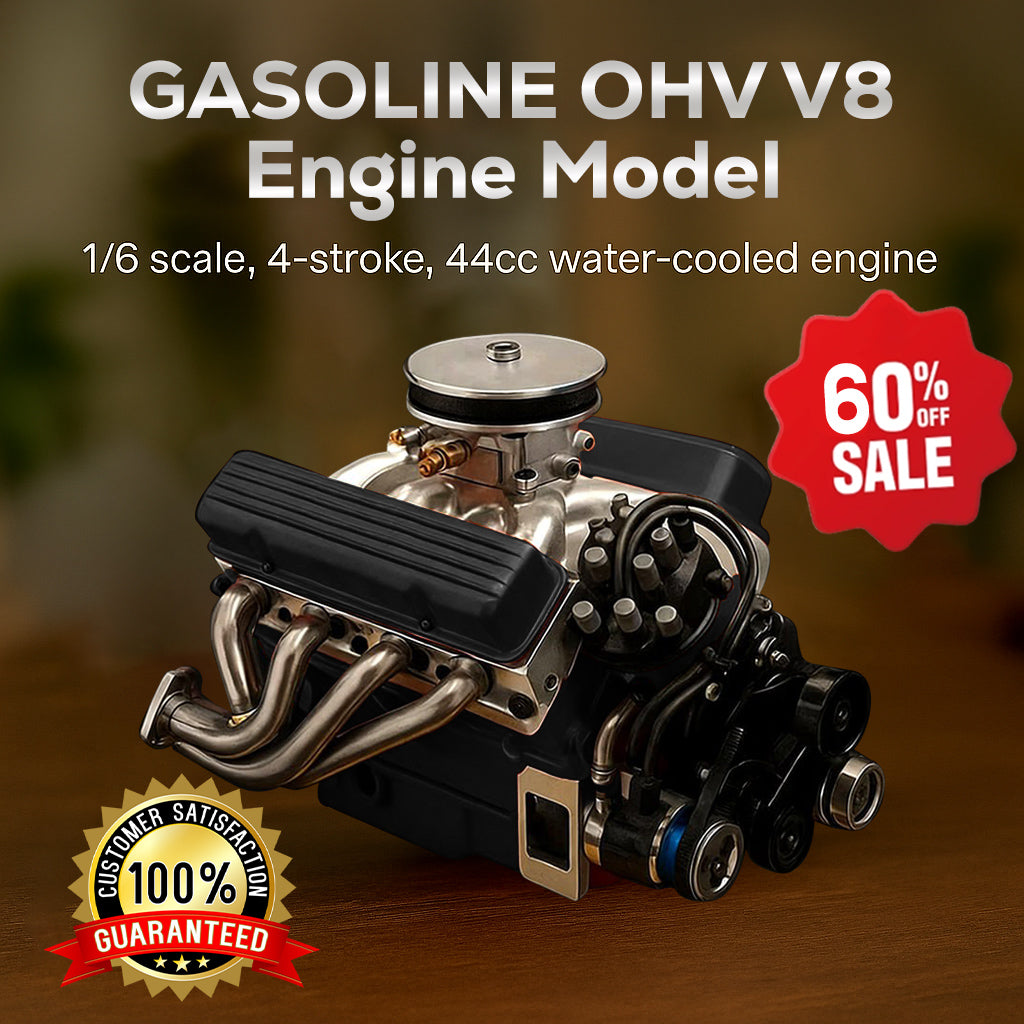 🔥Extra 30% Off 2nd Item!✨️TLOPA® GAS-POWERED OHV V8 Small-Block Engine Model Kits