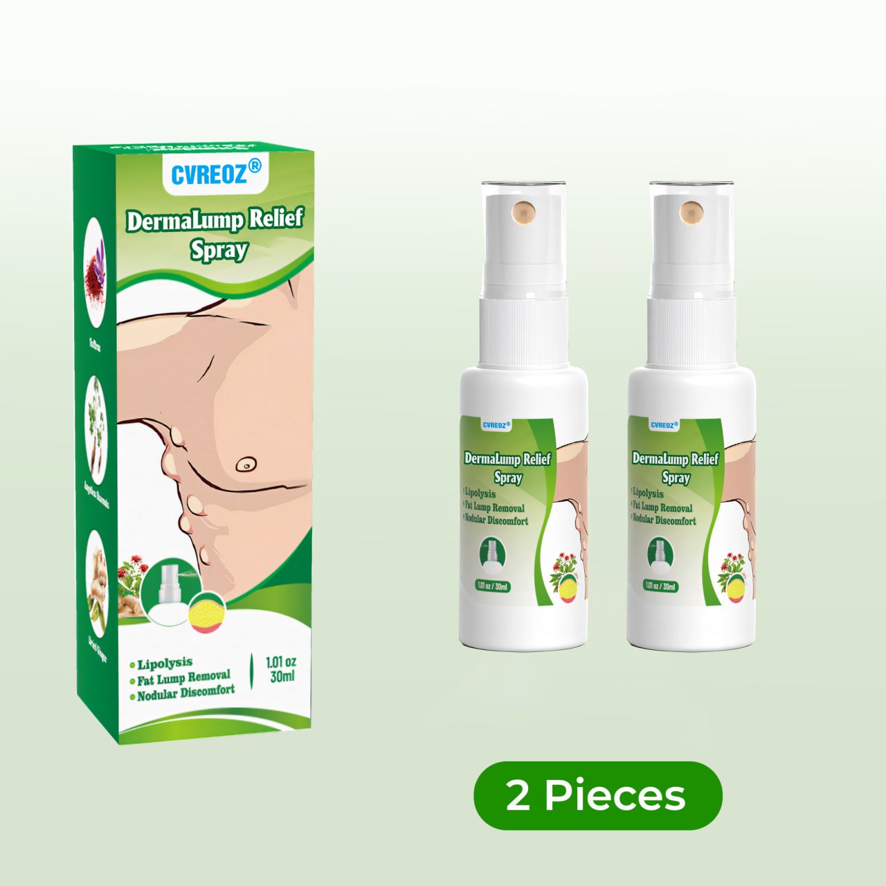 ⏰Last Day Promotion: 60% OFF🔥Cvreoz® DermaLump Relief Spray