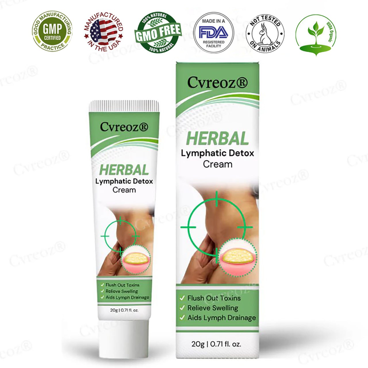 Cvreoz® Herbal Lymphatic Detox Cream