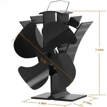 🔥 HOLIDAY SPECIAL OFFER: 60% OFF + FREESHIPPING🔥Billhol® Heat Powered Wood Stove Fan