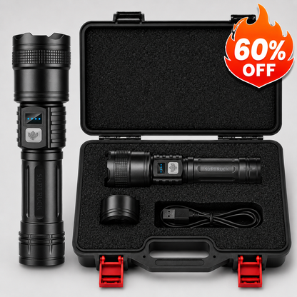 BEST DEAL 70% OFF +🎁Version 2026 Super Bright Ultimate Survival Flashlight|1M+ Sold Worldwide ️🏆80X Brighter Beam|70-Hour Battery |Military-Grade CREE LED