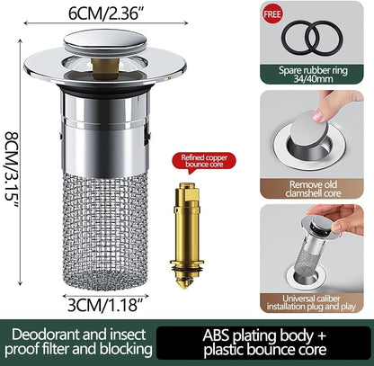 🔥 Flash Deal: 60% OFF + FREESHIPPING🔥 TLOPA® Stainless Steel Floor Drain Filter