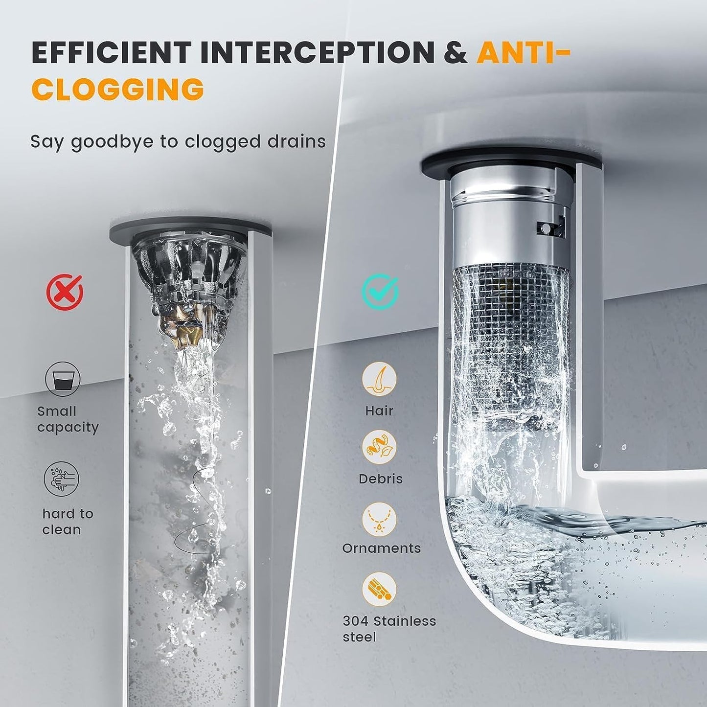 🔥 Flash Deal: 60% OFF + FREESHIPPING🔥 TLOPA® Stainless Steel Floor Drain Filter