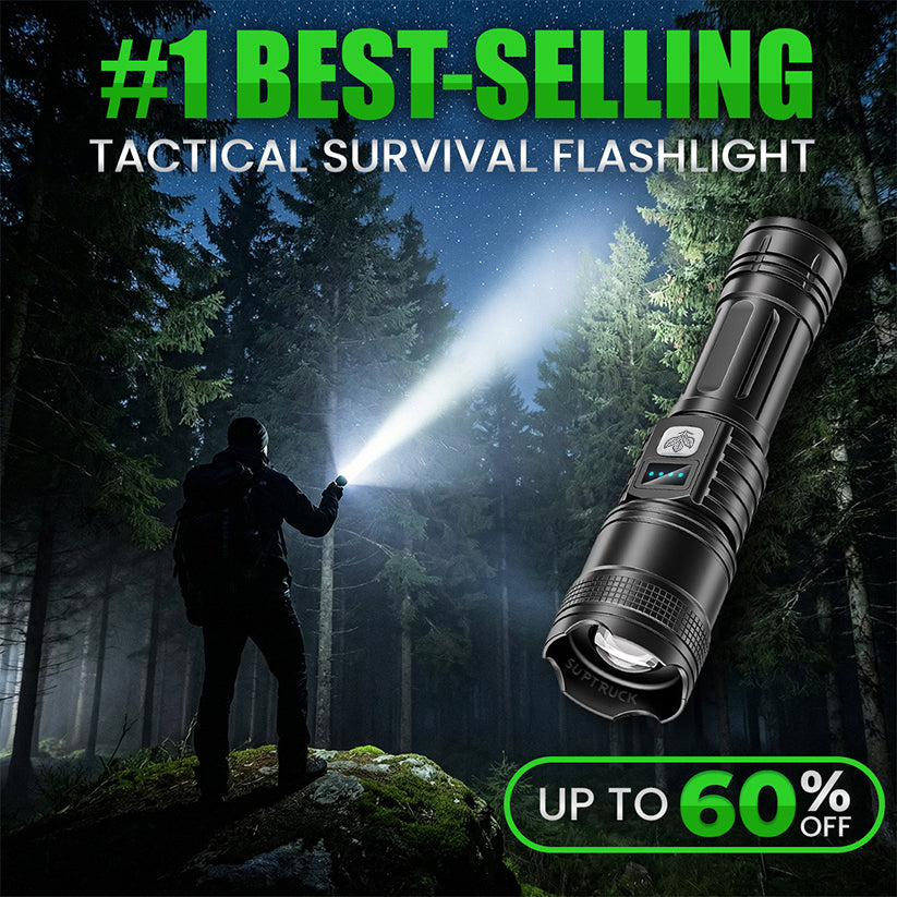 BEST DEAL 70% OFF +🎁Version 2026 Super Bright Ultimate Survival Flashlight|1M+ Sold Worldwide ️🏆80X Brighter Beam|70-Hour Battery |Military-Grade CREE LED