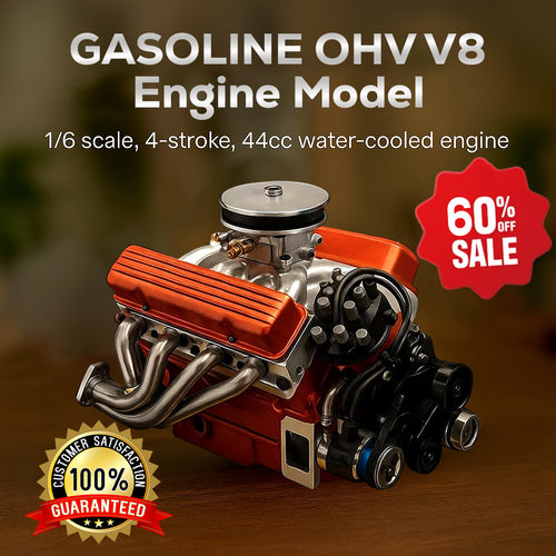 🔥Extra 30% Off 2nd Item!✨️TLOPA® GAS-POWERED OHV V8 Small-Block Engine Model Kits