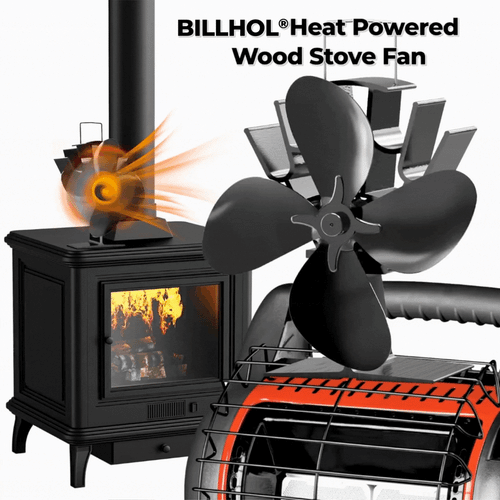 🔥 HOLIDAY SPECIAL OFFER: 60% OFF + FREESHIPPING🔥Billhol® Heat Powered Wood Stove Fan