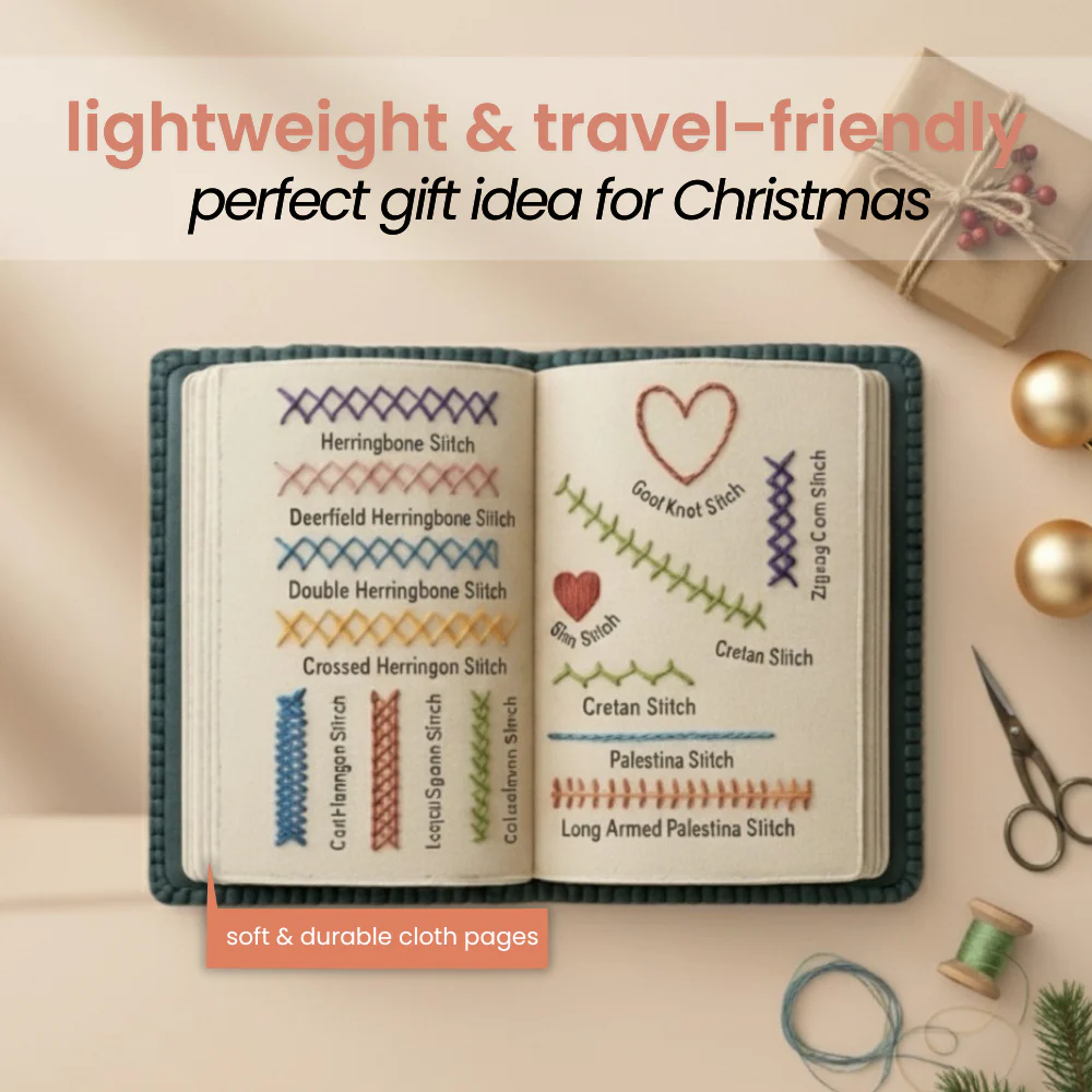 New Year's Special Offer 💝 TLOPA® All-Scenario Embroidery Stitch Book Kit