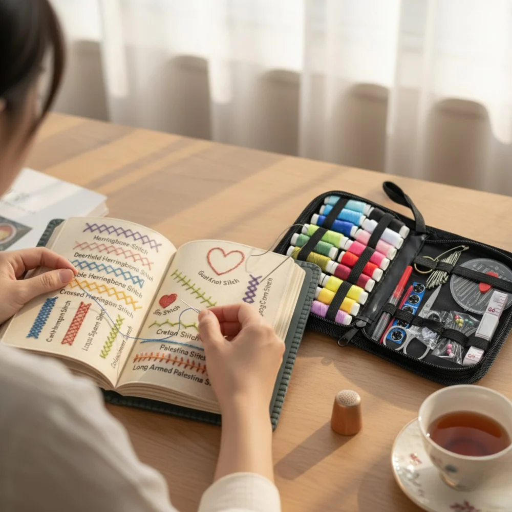 New Year's Special Offer 💝 TLOPA® All-Scenario Embroidery Stitch Book Kit