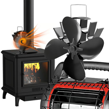 Billhol® Heat Powered Wood Stove Fan