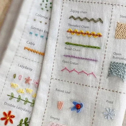 New Year's Special Offer 💝 TLOPA® All-Scenario Embroidery Stitch Book Kit