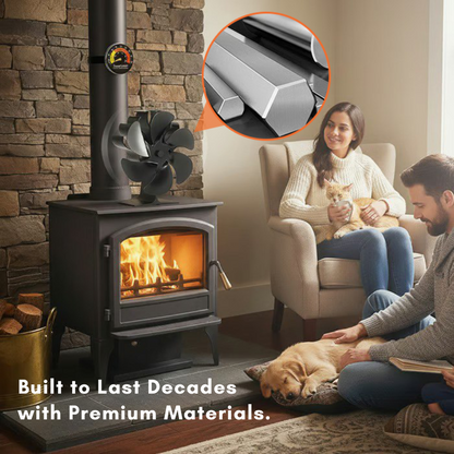 🔥 HOLIDAY SPECIAL OFFER: 60% OFF + FREESHIPPING🔥Billhol® Heat Powered Wood Stove Fan