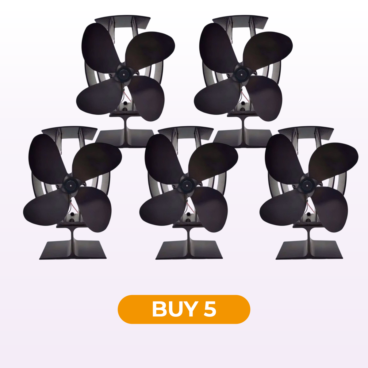 Billhol® Heat Powered Wood Stove Fan