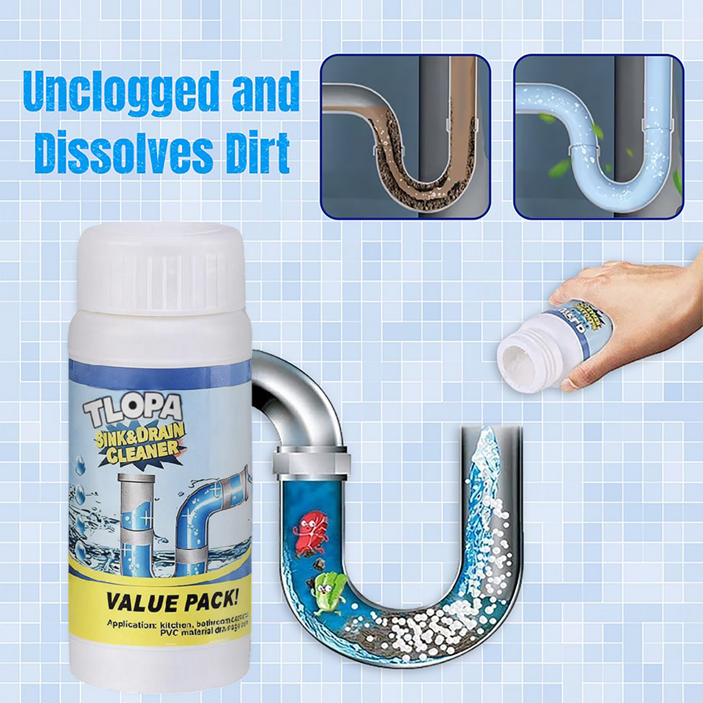 TLOPA® Sink and Drain Cleaner