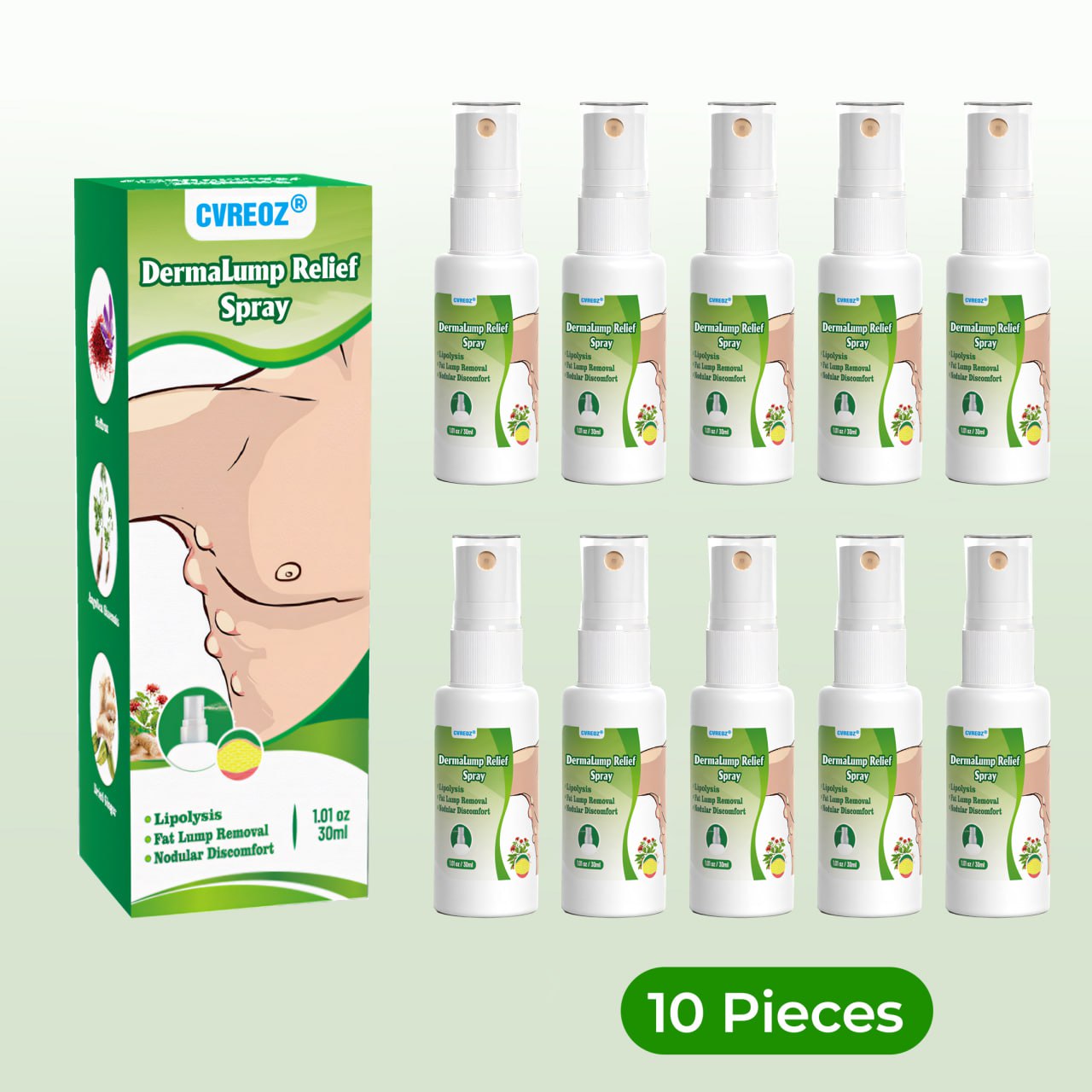 ⏰Last Day Promotion: 60% OFF🔥Cvreoz® DermaLump Relief Spray