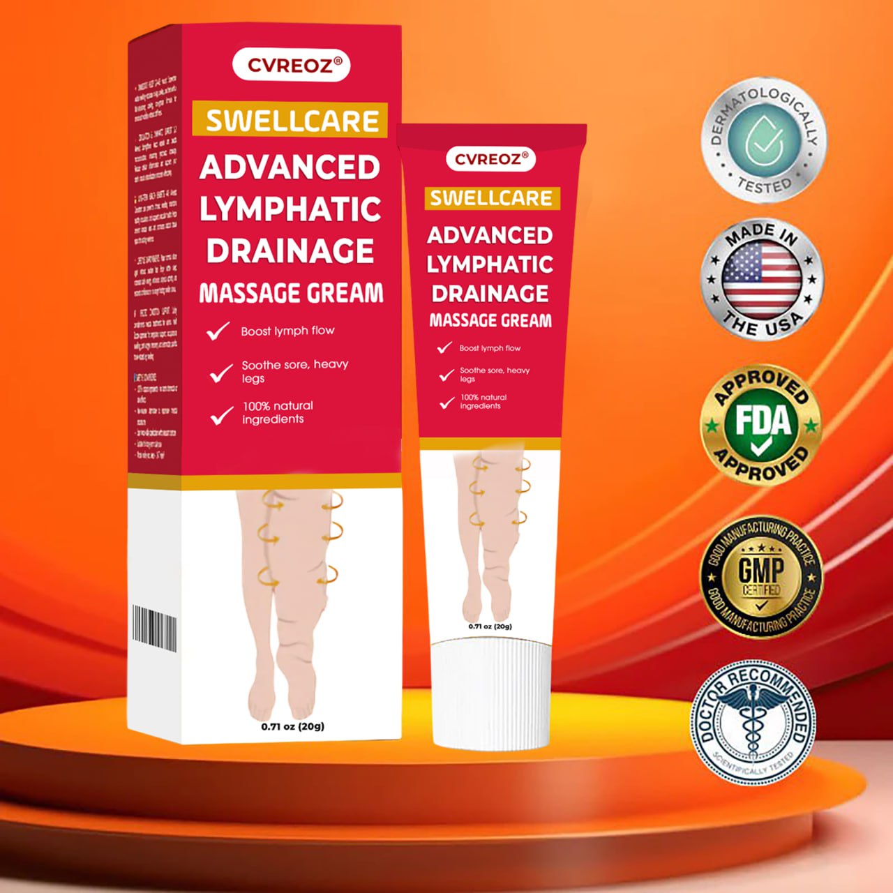 💖 CVREOZ® SwellCare Advanced Lymphatic Drainage Massage Cream 🔥SUMMER SALE 60%🔥