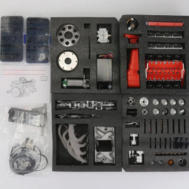 🔥Extra 30% Off 2nd Item!✨️TLOPA® GAS-POWERED OHV V8 Small-Block Engine Model Kits