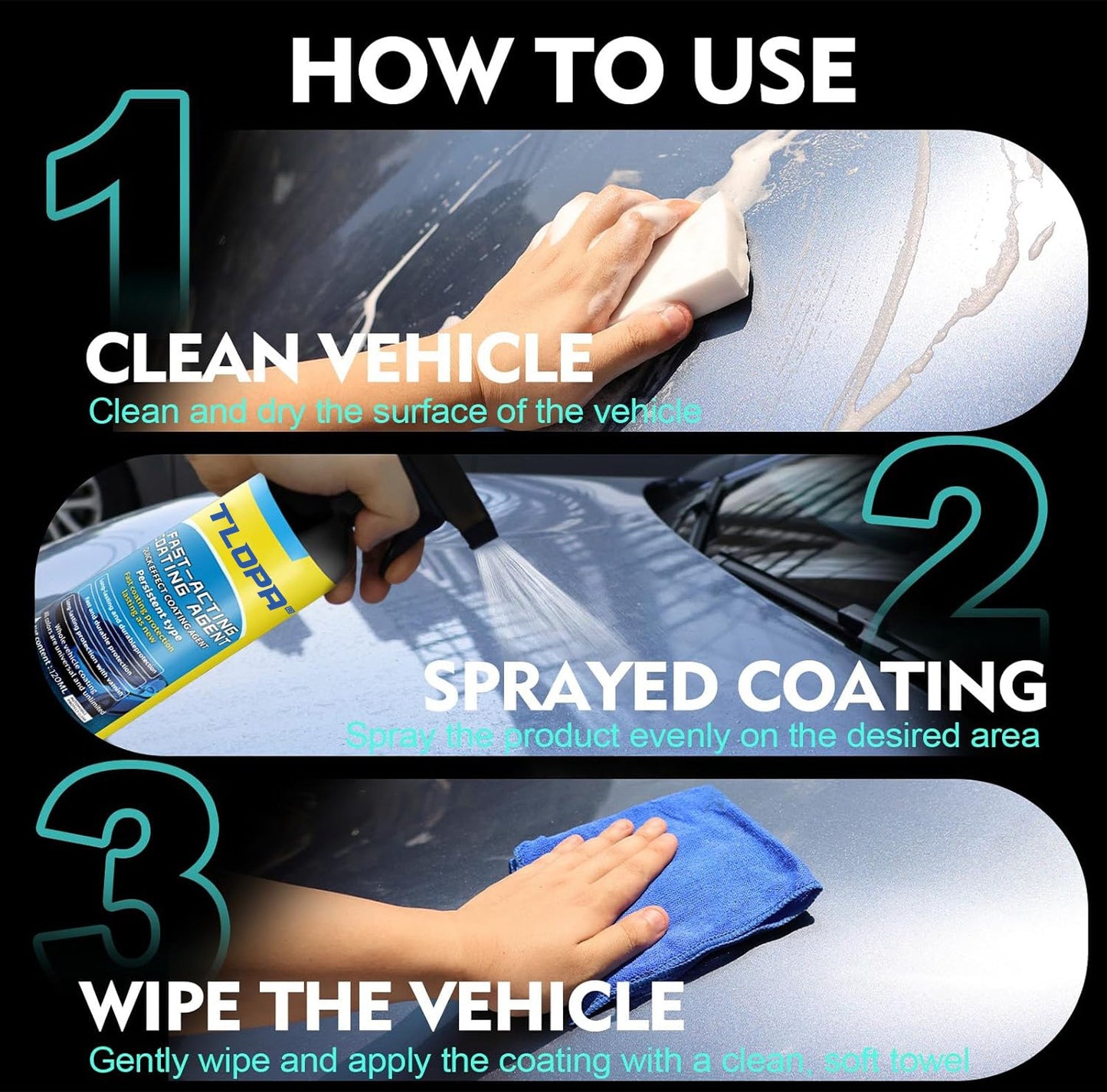 TLOPA® Fact Acting Coating Spray for Shine & Protection